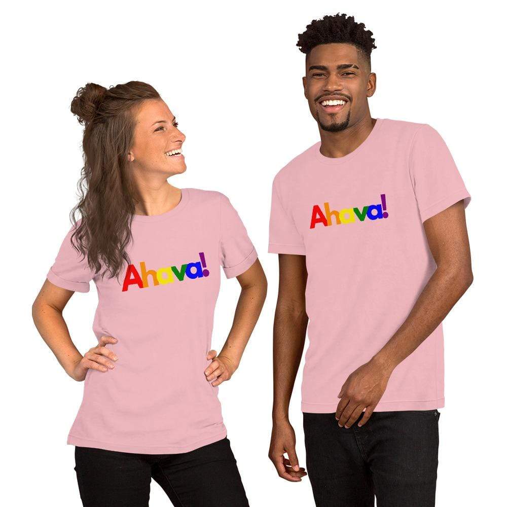 Everyday Jewish Mom T-Shirts Pink / S Ahava Pride Unisex T-Shirt - $18 Per Shirt Goes to Keshet