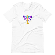 ModernTribe T-Shirts White / XS Colorful Menorah Unisex T-Shirt