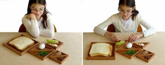 Studio Armadillo - Wood Tangram Passover Seder Plate - ModernTribe