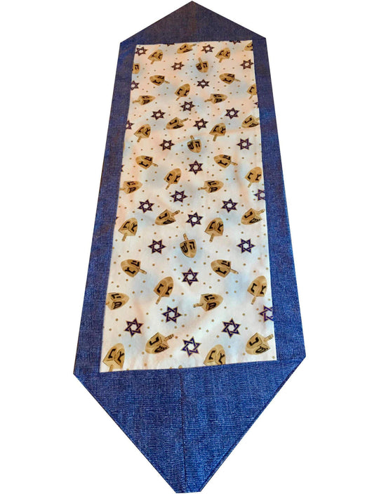 Hanukkah Dreidel Table Runner