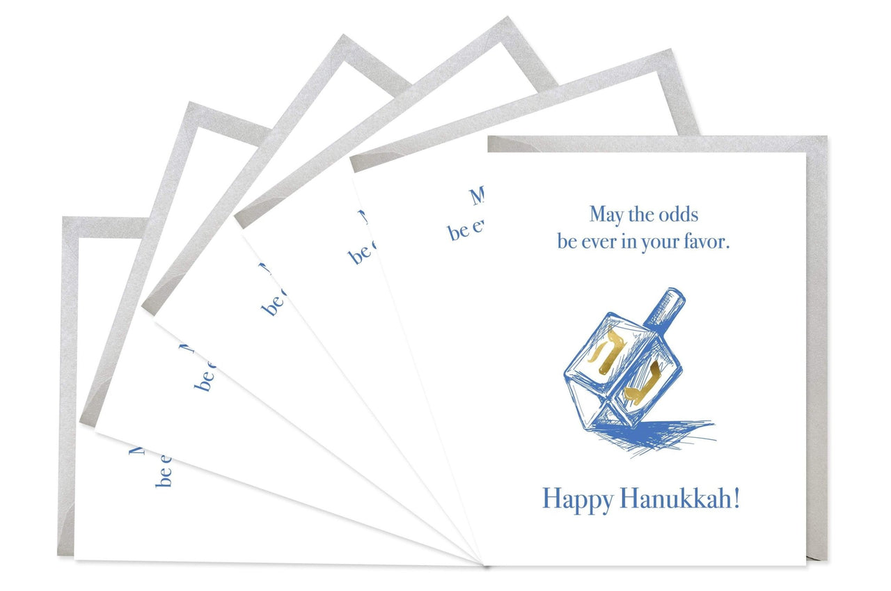 Good JuJu Ink - Odds Ever In Your Favor Hanukkah Cards - Boxed Set of 6 - ModernTribe