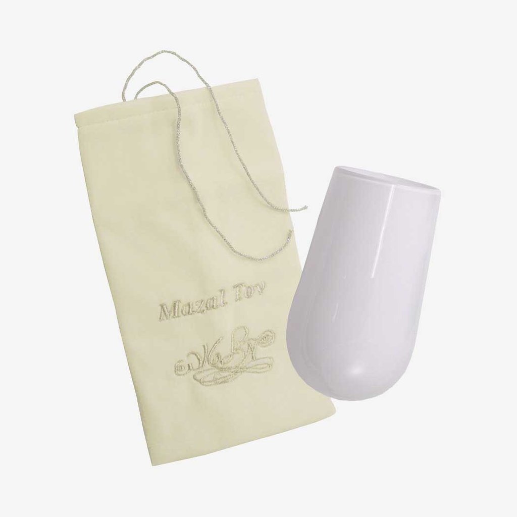 Mazel Tov Glass - Brights! Jewish Wedding Smash Glass - ModernTribe