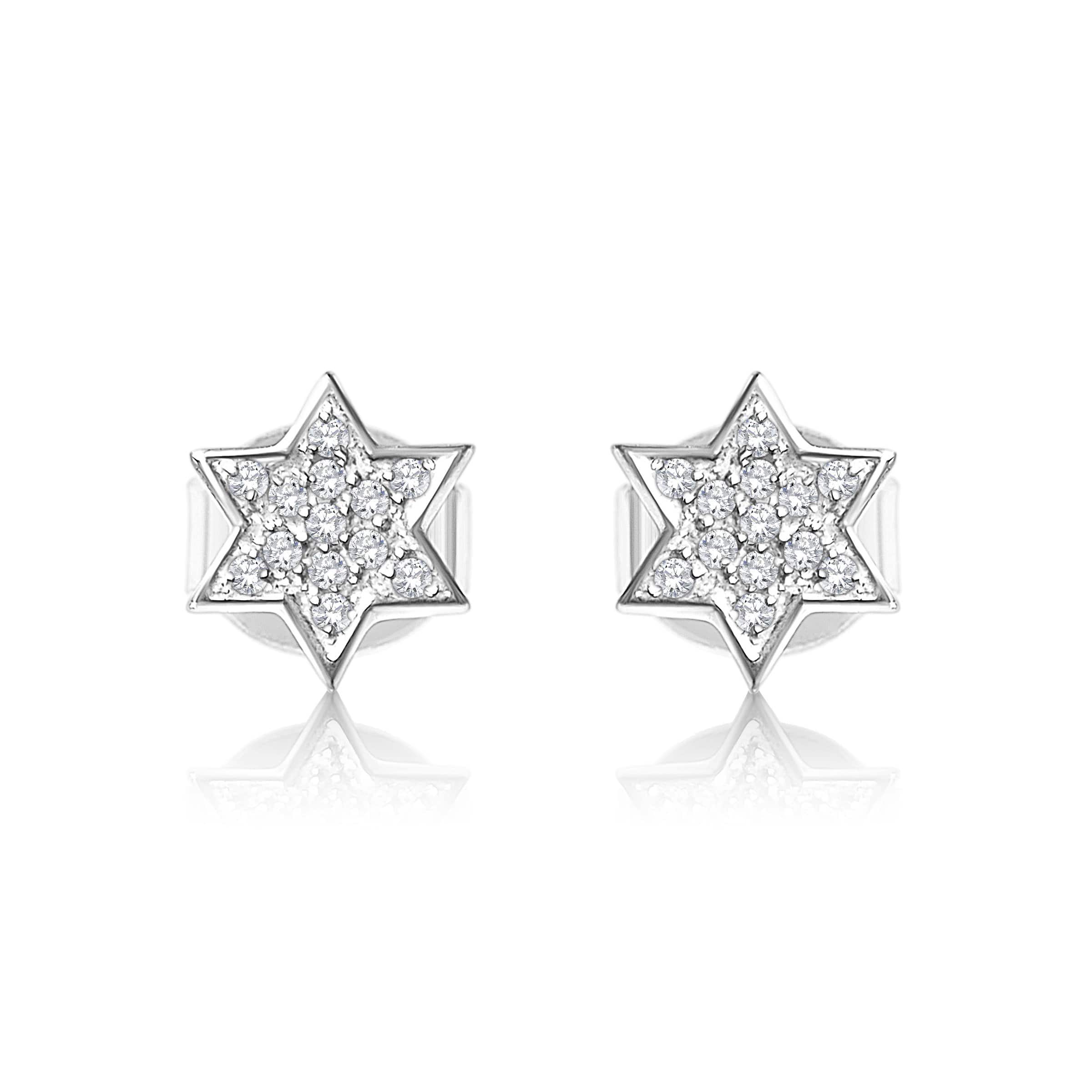 Celestial Black Diamond Star Set Earrings | Sterling Silver | Ready to Ship  — Lady Faye Jewelry