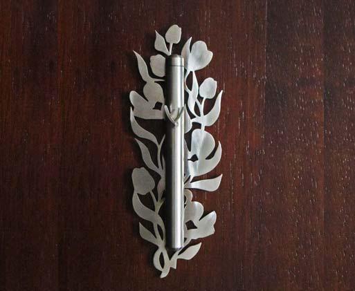 Melanie Dankowicz - Wild Rose Mezuzah by Melanie Dankowicz - ModernTribe
