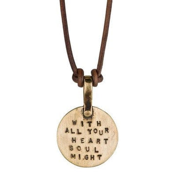 Marla Studio Necklaces With All Your Heart, With All Your Soul, With All Your Might Necklace by Marla Studio - Bronze