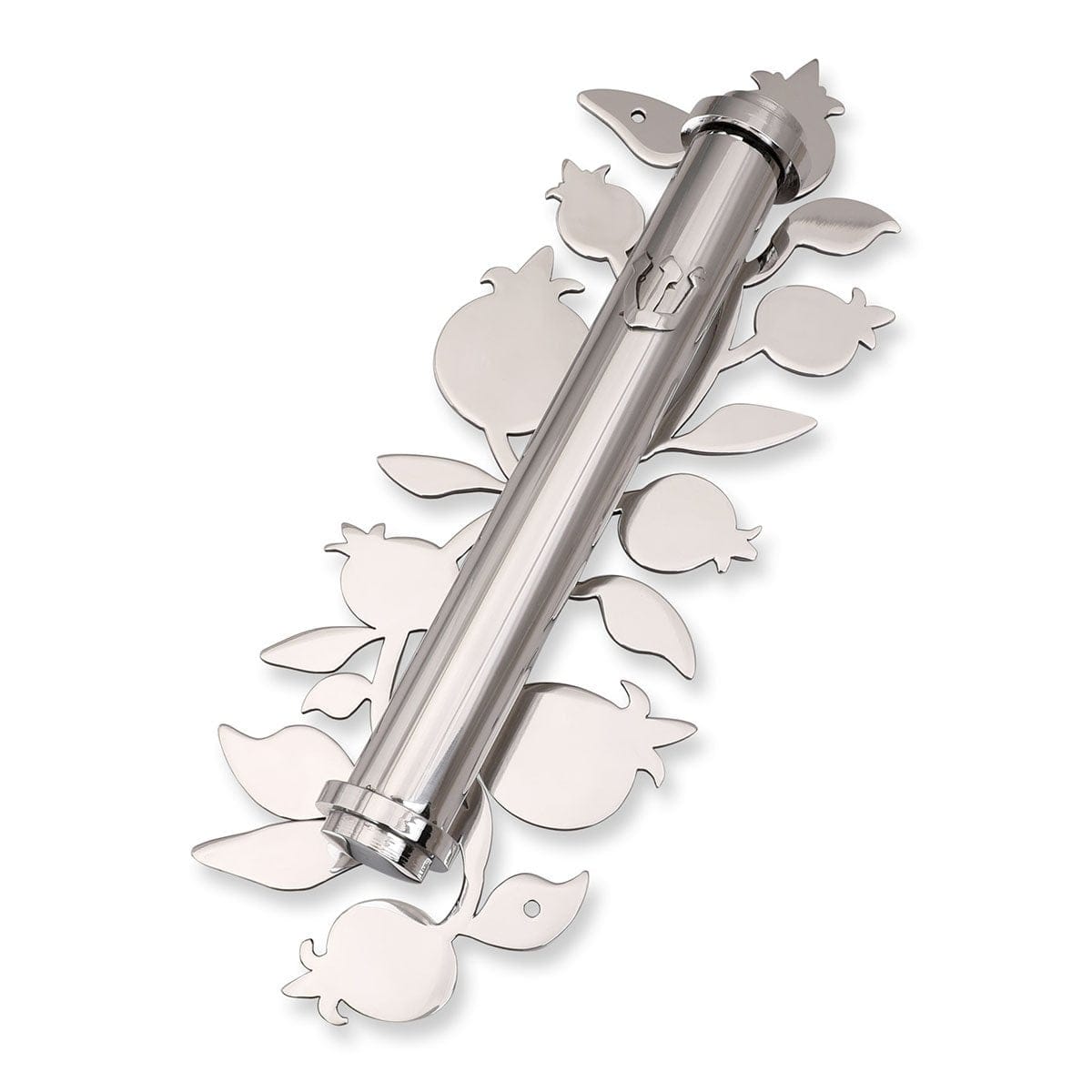 Yair Emanuel - Metal Pomegranate Details Mezuzah by Yair Emanuel - ModernTribe