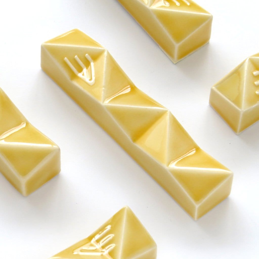 Studio Armadillo - Yellow Studio Armadillo Mezuzah - ModernTribe
