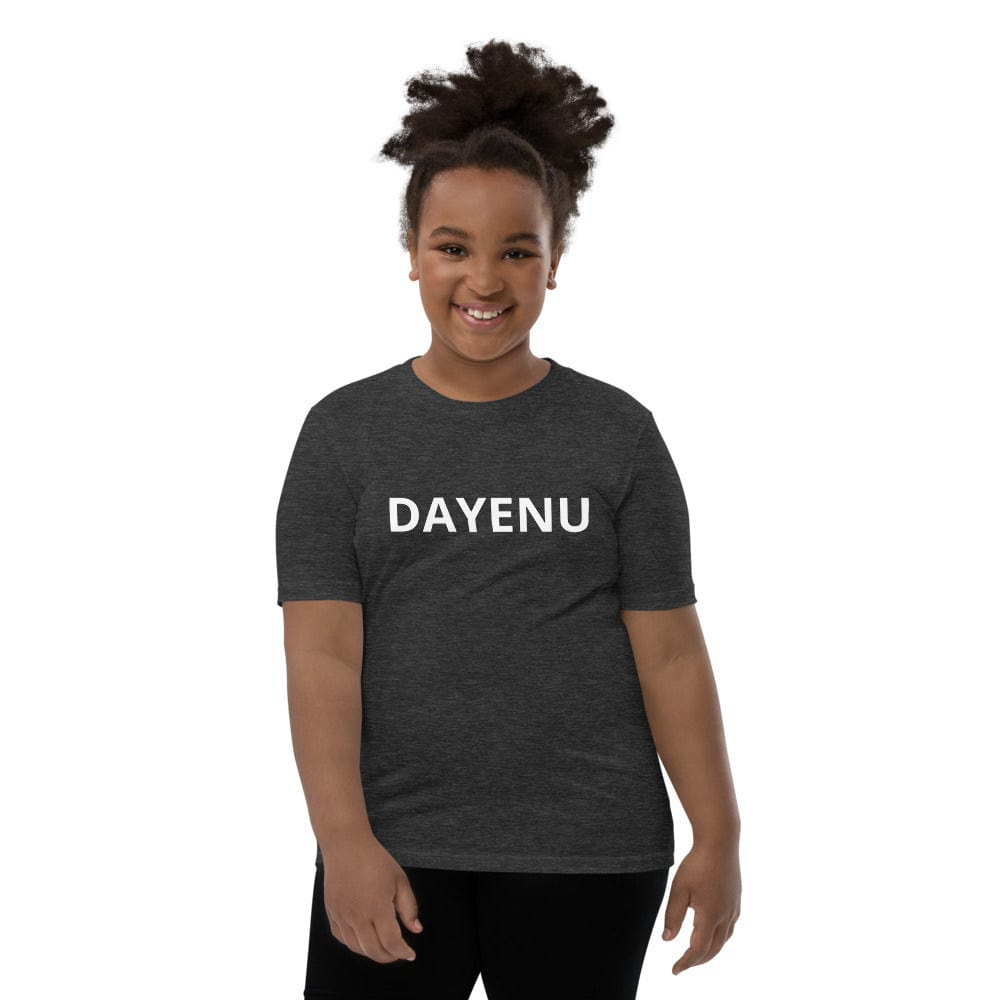 ModernTribe T-Shirts Dark Grey Heather / S Dayenu Youth Short Sleeve T-Shirt - (Sizes S - XL)