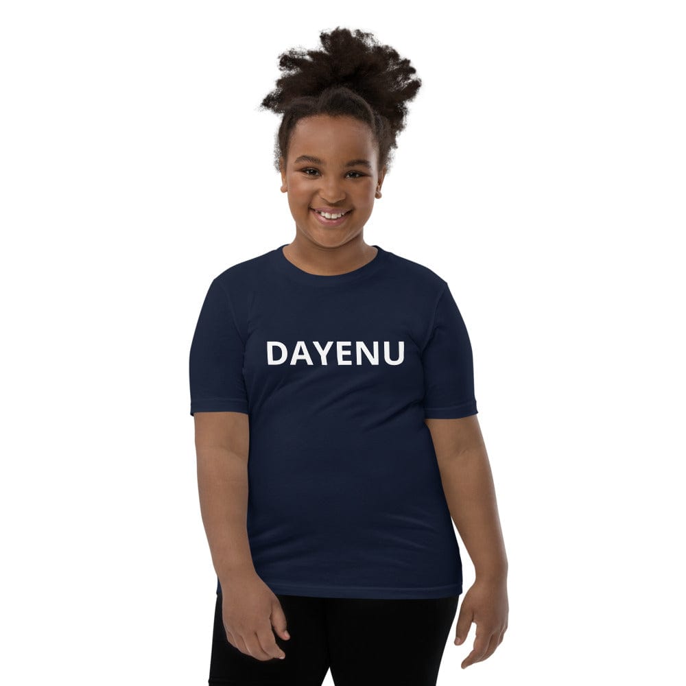 ModernTribe T-Shirts Navy / S Dayenu Youth Short Sleeve T-Shirt - (Sizes S - XL)
