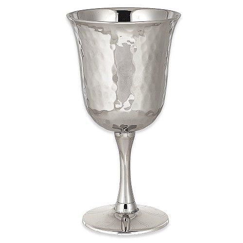Aviv Judaica - Nickel Plated Hammered Kiddush Cup - ModernTribe