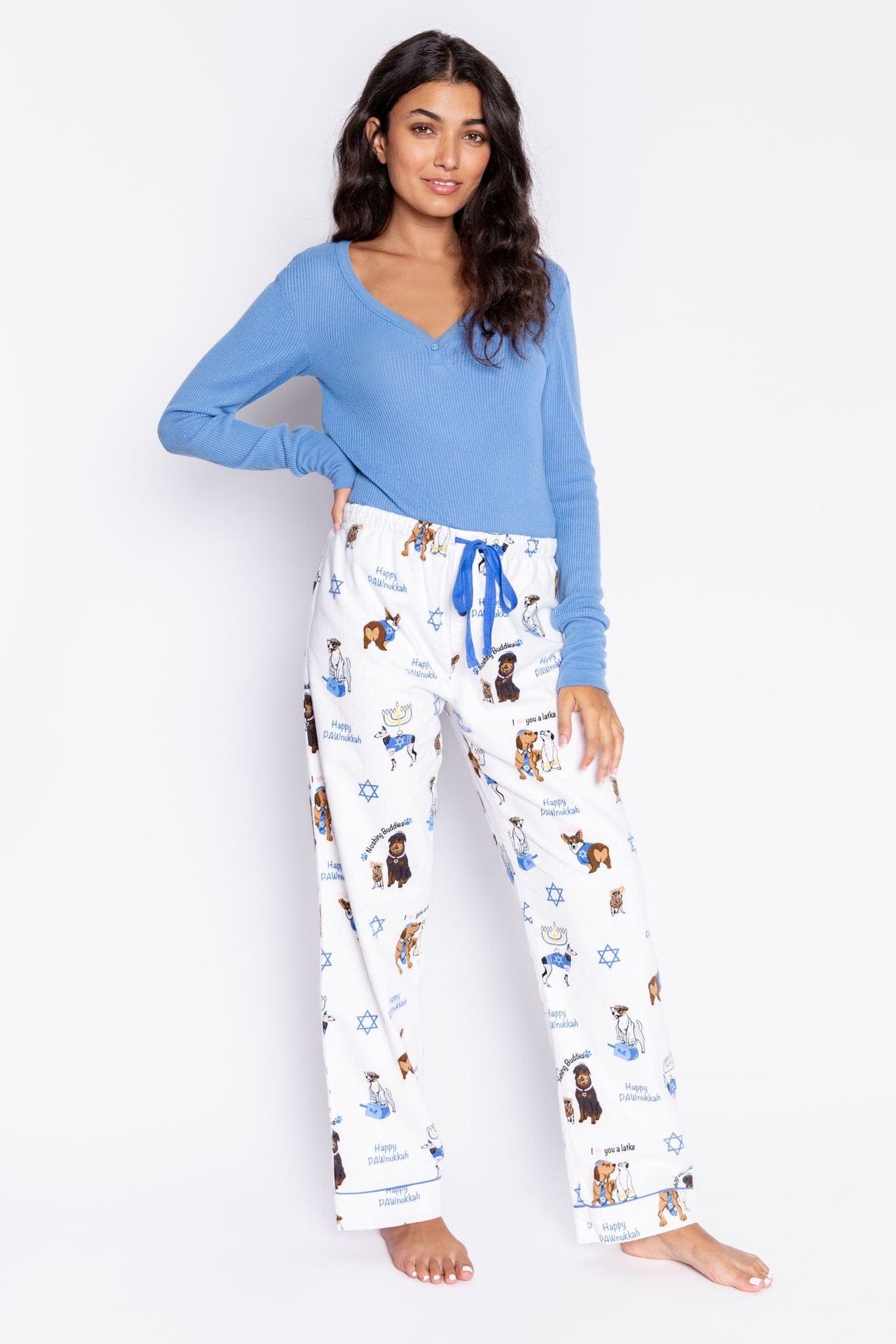 PJ Salvage - Happy Pawnukkah Hanukkah Pajama Pants by P.J. Salvage - (Sizes XS - XL) - ModernTribe